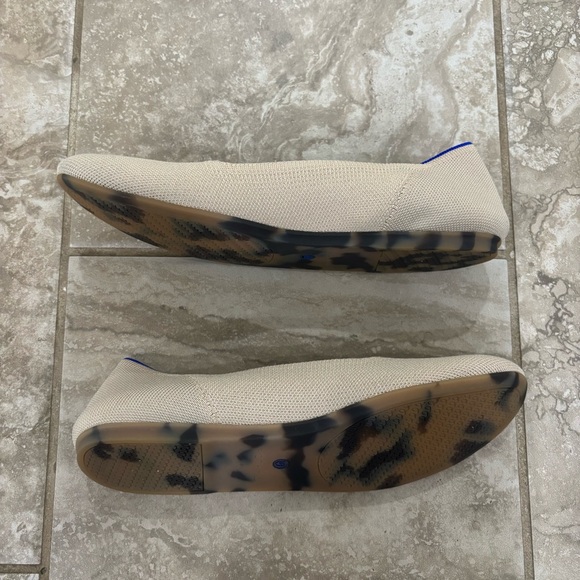 Rothy's The Flat Round Toe Slip on Shoes Ecru Women's 10 - Picture 6 of 14